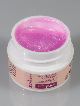 Полигель для маникюра с шиммером Rose Shimmer Sofiprofi Shimmer Polygel, 5 мл